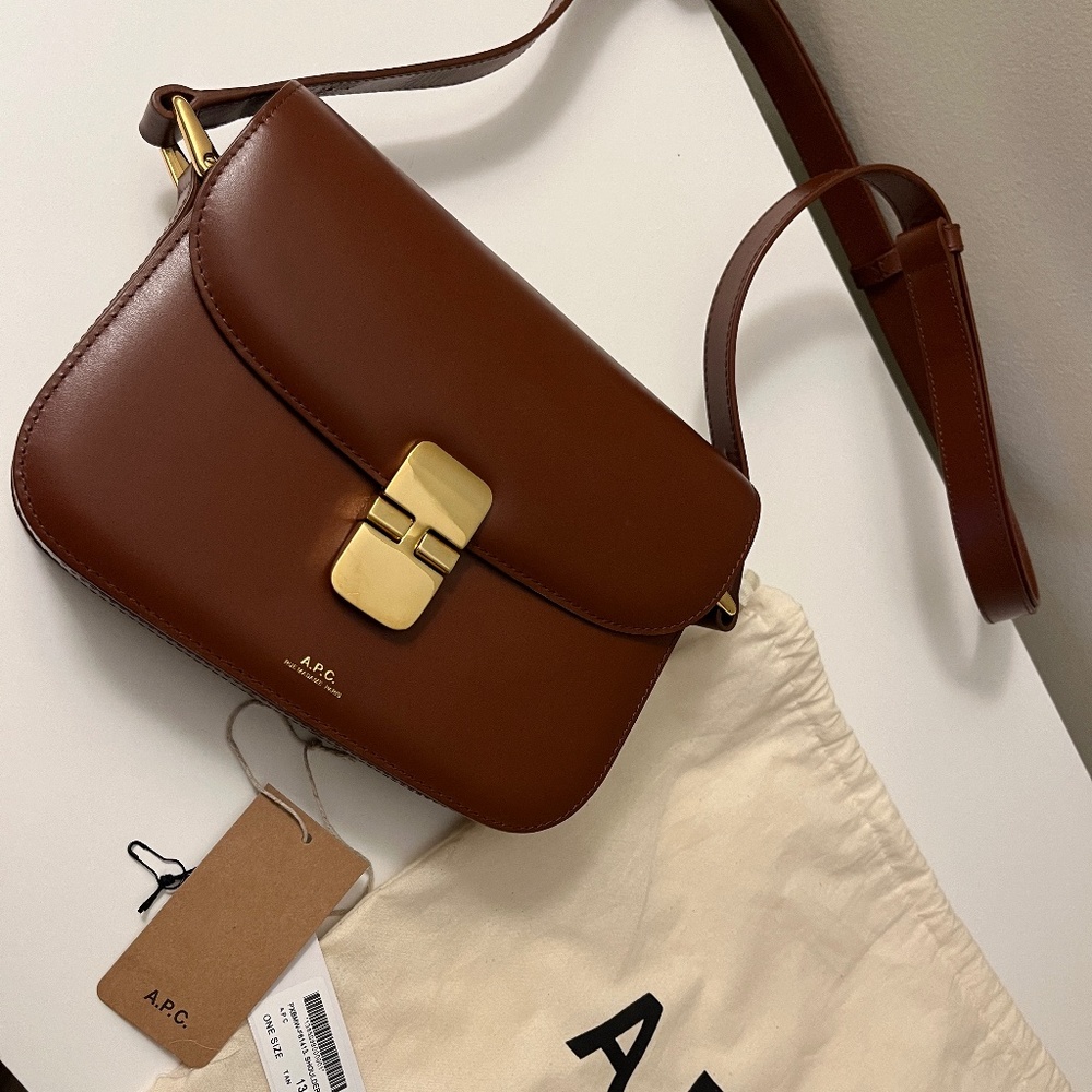 A.P.C. Grace small smooth-leather shoulder bag